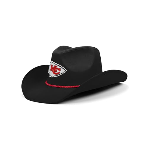 FOCO Kansas City Chiefs NFL Black Cowboy Hat