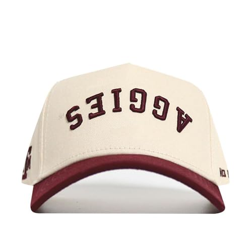 No Rivals Officially Licensed Texas A&M Aggies Upside Down Texas A&M Aggies Hat - Classic Colors – NCAA Snapback Cap for Men and Women Multicolor
