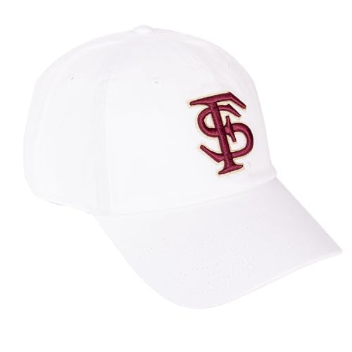 Desert Cactus Florida State University Embroidered Baseball Hat (G1) White