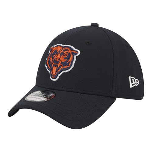 New Era Men's Navy Chicago Bears Core Team 39THIRTY Flex Hat
