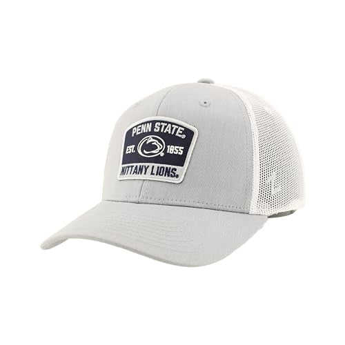 Penn State Nittany Lions NCAA Officially Licensed Snapback Hat Big Rig Patch Gray White Switchback