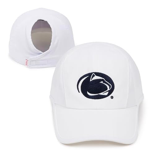 Ponyflo NCAA Women's Penn State Nittany Lions Ponytail Cap, White
