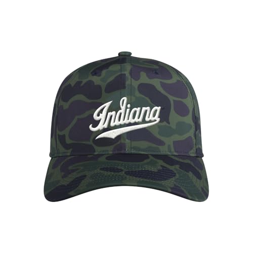 adidas Mens Indiana Hoosiers Camo Slouch Adjustable Cap - Multi - Size OSFM