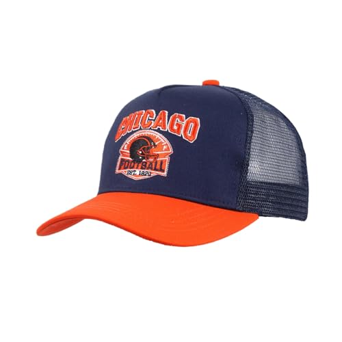Anilnel Football Trucker Hat Embroidered Baseball Cap City Fans Cap Hat for Men Women Cotton Cap Adjustable Buckle Strap