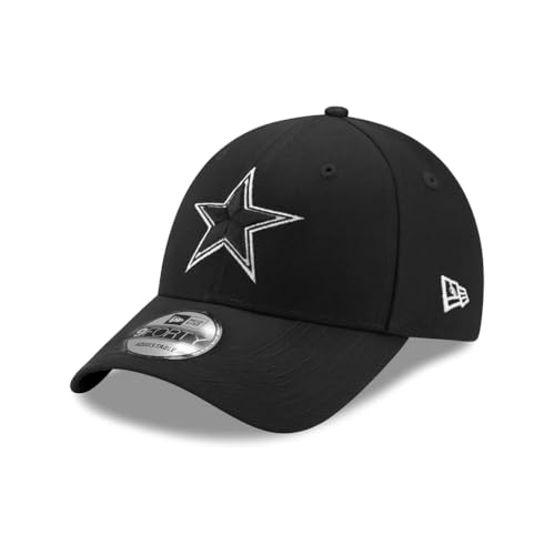 New Era NFL The League 9FORTY Adjustable Hat Cap One Size (US, Alpha, One Size, Dallas Cowboys - Black, Dallas Cowboys)