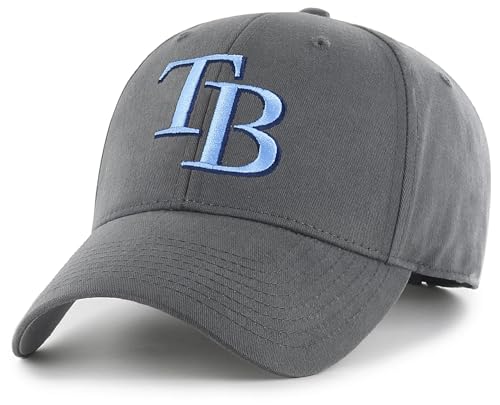 Tampa Bay Rays Youth Hat Charcoal/Blue Baseball Cap for Boys & Girls | Officially Licensed, Premium Materials, Comfortable Fit, Stylish Look and Feel, Durable, Great gift for TB Rays fans
