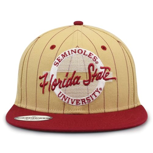The Game NCAA Licensed Florida State Seminoles Flat Brim Snapback Hat, Florida State University Game Day Hat