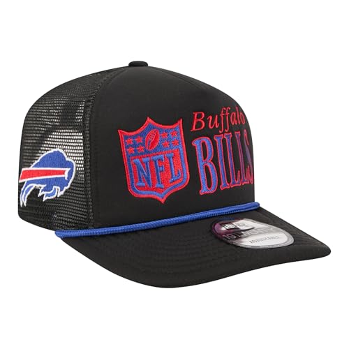 New Era Men's Black Buffalo Bills Throwback Foam 19TWENTY Adjustable Hat