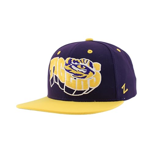 LSU Tigers NCAA Officially Licensed Hat Flat Snapback Z11 Retro Flashback Team Color