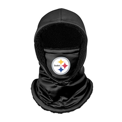 FOCO Pittsburgh Steelers NFL Black Hooded Gaiter, Adult (SVNFGRHDSN)