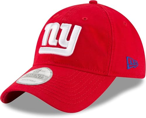 New Era NFL Core Classic 9TWENTY Adjustable Hat Cap One Size Fits All (New York Giants Red)