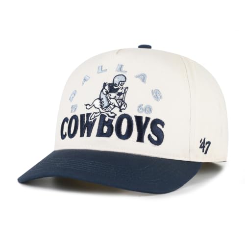 47 Men's Natural/Navy Dallas Cowboys Retro Hitch Adjustable Hat