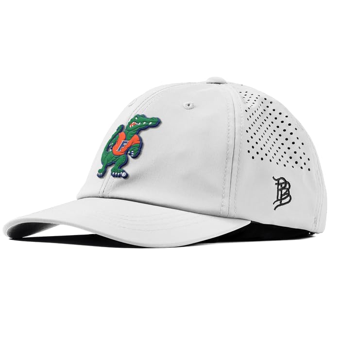 Branded Bills Officially Licensed x Florida Gators White Performance Dad Hat Albert The Gator