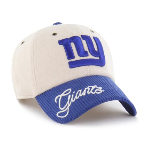 47 Women's Natural/Royal New York Giants Rope Script Clean Up Adjustable Hat