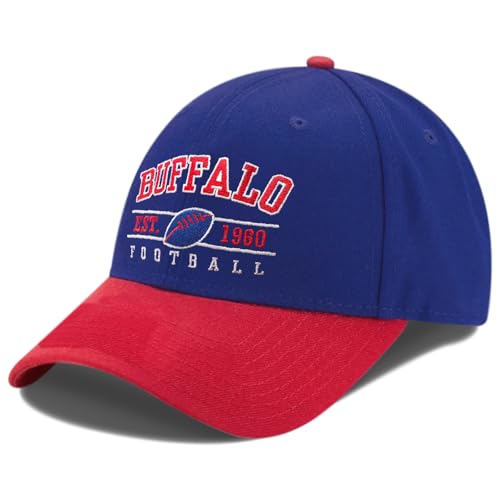 Embroidered City Football Hat,Adjustable Baseball Hat Game Day Sports Apparel Gifts for Men Women and Fans