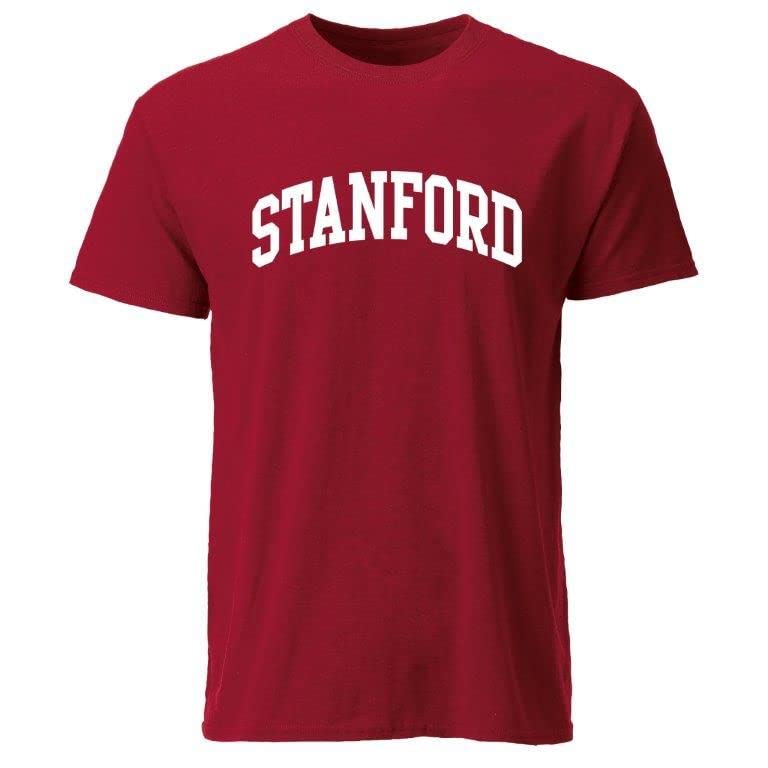 Barnesmith Stanford University Cardinal Short Sleeve Adult Unisex T-Shirt, Classic, Cardinal, X-Large
