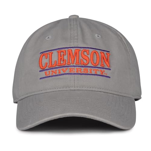 The Game Split Bar Design Trucker Mesh Hat, Grey, Adjustable, Clemson Tigers