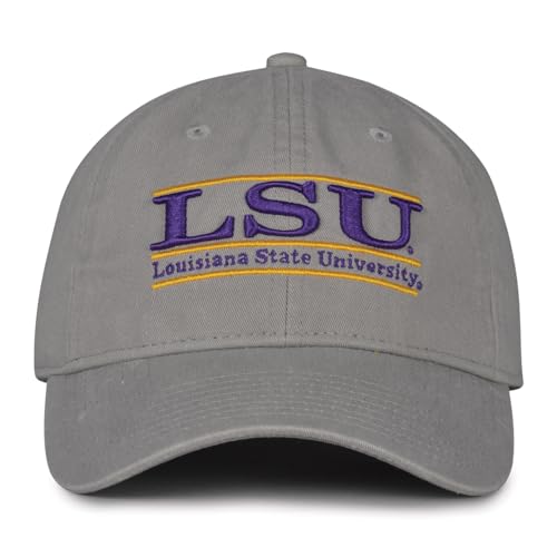 The Game Split Bar Design Trucker Mesh Hat, Gray, Adjustable, LSU Tigers