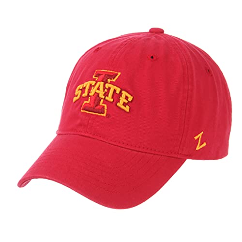 NCAA Zephyr Iowa State Cyclones Mens Scholarship Relaxed Hat, Adjustable, Team Color