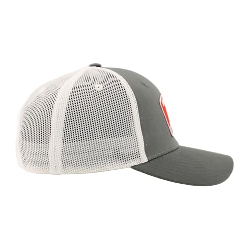 Cappello Snapback ZHATS NCAA – Tennessee Volunteers – Big Rig Patch – Grigio E Bianco – Regolabile, Ufficiale
