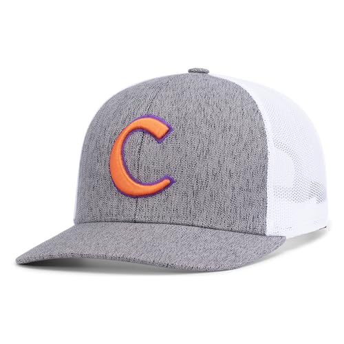 Pacific Headwear NCAA Clemson University Heather Trucker Snapback Cap OS