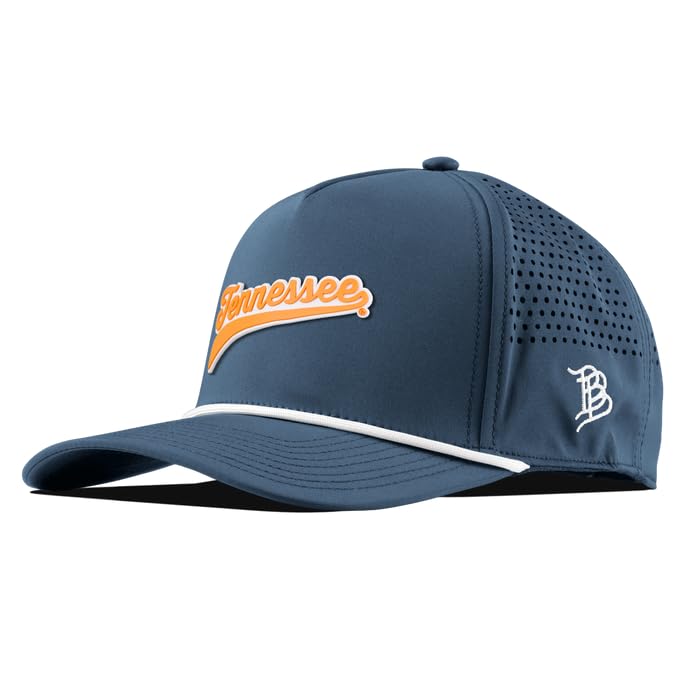 Branded Bills Officially Licensed x Tennessee Volunteers Orion 5-Panel Tennessee Script PVC Navy