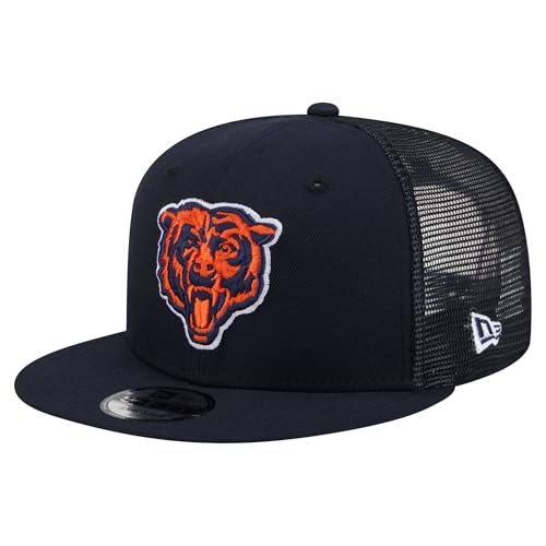 New Era Men's Navy Chicago Bears Core Team 9FIFTY Trucker Snapback Hat