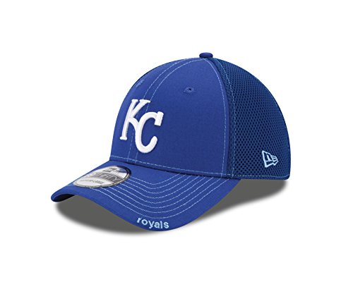 New Era MLB Kansas City Royals NEO 39Thirty Stretch Fit Cap, Large/X-Large, Blue