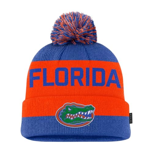 Nike Adult NCAA Gameday Sideline Knit Beanie (US, Alpha, One Size, Royal/Orange, Florida Gators)