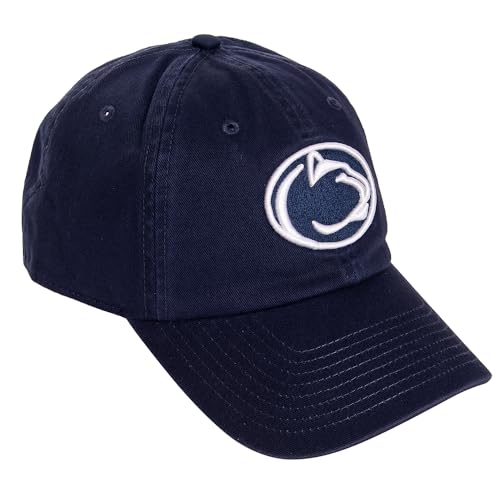 Desert Cactus Penn State University Baseball Hat Pennsylvania PSU Nittany Lions Brimmed Embroidered Hats Cap Adjustable Cloth Strap Adult (Style B1)