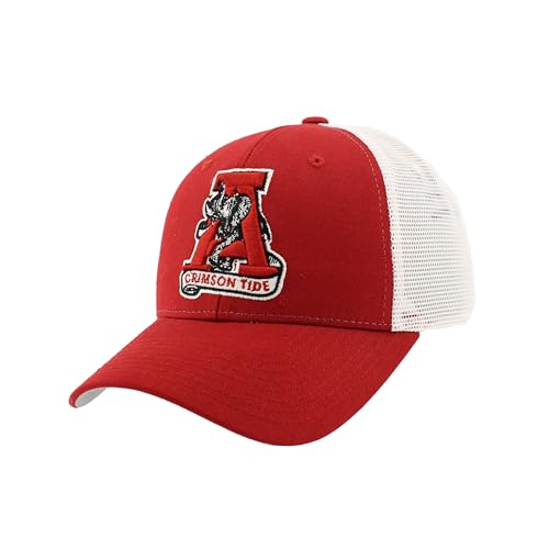 Zephyr Alabama Crimson Tide Big Rig Trucker Snapback Hat - NCAA Adjustable Dark Red Structured Mesh Cap