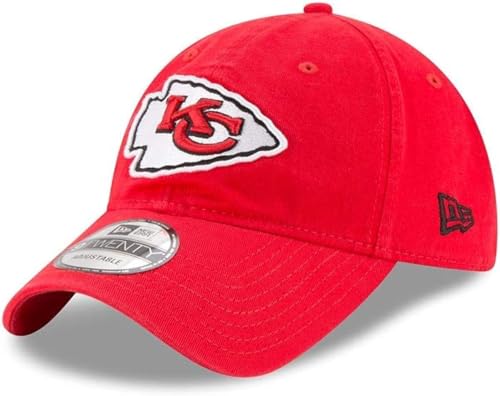 New Era NFL Core Classic 9TWENTY Adjustable Hat Cap One Size Fits All (Kansas City Chiefs Red, One Size)