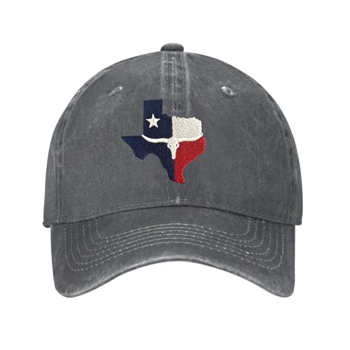 Aiojool Texas Baseball Cap for Men Women Adjustable Embroidered Washed Baseball Hats