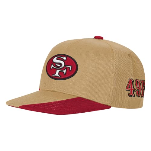 Outerstuff Youth Gold/Scarlet San Francisco 49ers Side Swipe Retro Snapback Hat