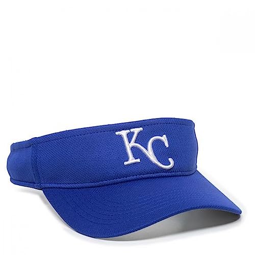 Outdoor Cap Co Team Mlb-185 Team Baseball Visor Kansas City Royals One Size Fits Most