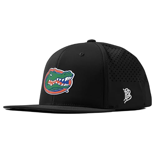Branded Bills Officially Licensed x Florida Gators Black Flat Performance Florida Team Logo