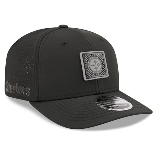 New Era Men's Black Pittsburgh Steelers 2026 NFL Training Camp 9SEVENTY Adjustable Hat