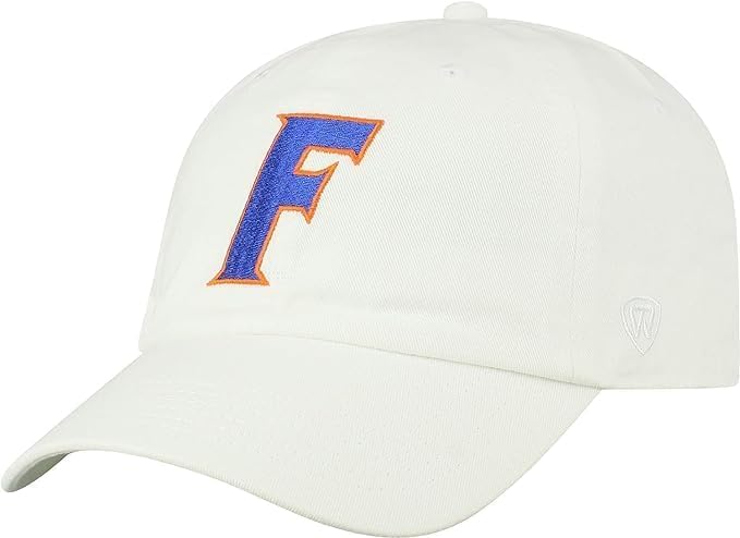 Pro Sport Brand Florida Adjustable College Hats (US, Alpha, One Size, Florida F White)