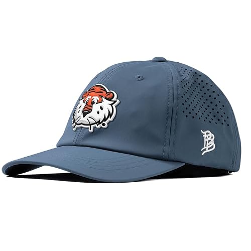 Branded Bills Officially Licensed x Auburn Tigers Navy Performance Dad Hat Aubie The Tiger PVC