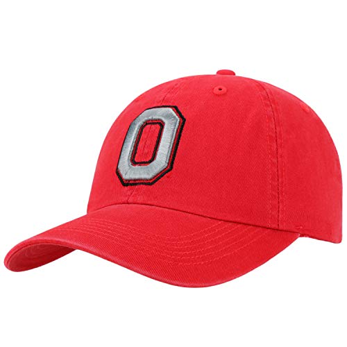 Top of the World Ohio State Buckeyes Men's Relaxed Fit Adjustable Hat Team Color Primary Icon, Adjustable
