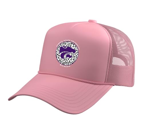 Kansas State Wildcats | Official NCAA University | MMKST08 Trucker Hat with Adjustable Mesh Back, Pink