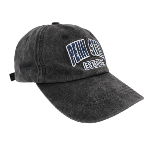 Embroidered Vintage Washed Hat for Men Women，Classic Unisex Adjustable Cotton Fans Baseball Cap