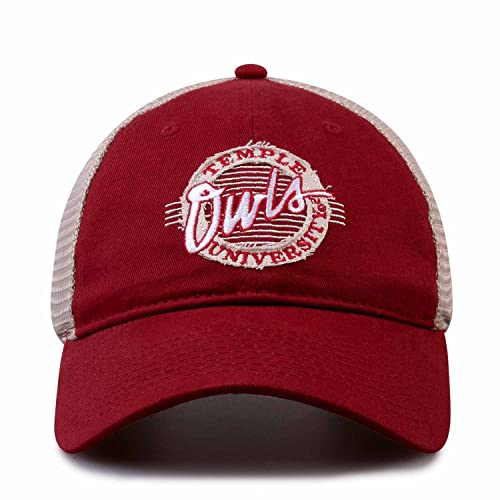 Temple Owls NCAA Snapback Hat - Adjustable Maroon
