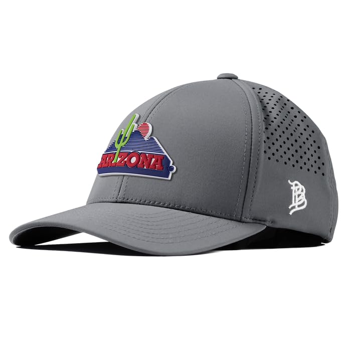Branded Bills Officially Licensed x Arizona Wildcats Slate Grey Curved Performance OG Arizona PVC