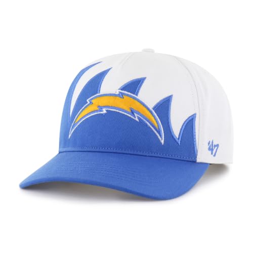 47 Men's White Los Angeles Chargers Jagged Hitch Adjustable Hat