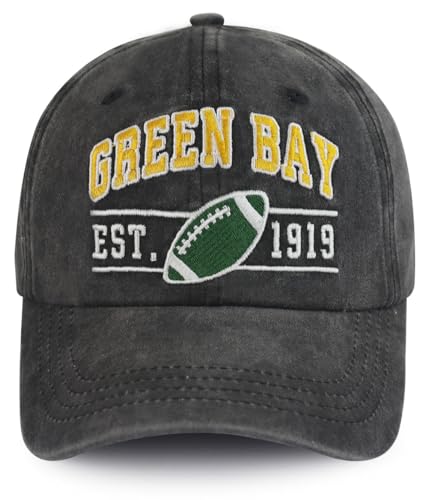 Terojnkl Embroidered City Football Hat Men Women, Unisex Fans Baseball Cap