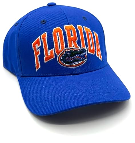Officially Licensed University Florida Gators Hat Classic MVP Adjustable Primary Home Team Logo Embroidered Baseball Blue Sports Ball Cap