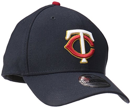 New Era MLB Minnesota Twins Team Classic Alternative 39Thirty Stretch Fit Cap, Blue, Small/Medium