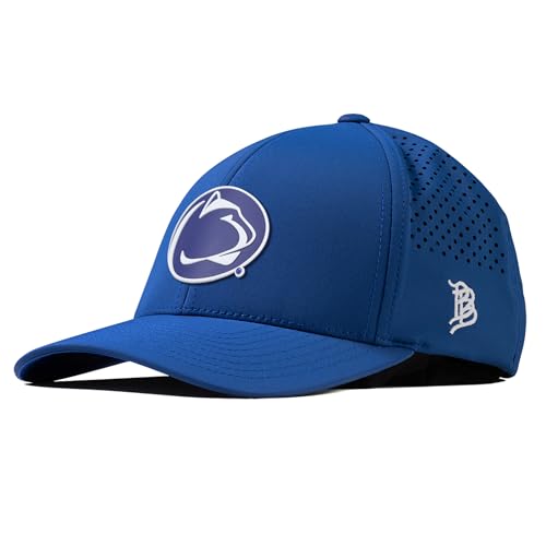 Branded Bills Officially Licensed x Penn State Nittany Lions Royal Curved Performance Penn State Team Logo PVC