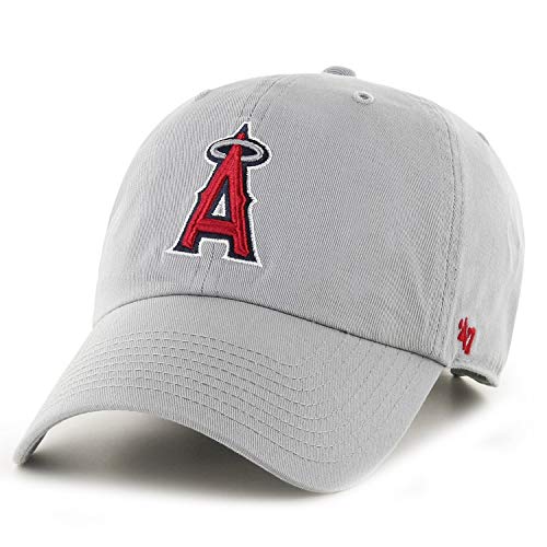 '47 Brand Los Angeles LA Angels Clean up Dad Hat Cap Grey